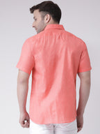 RIAG Orange Men's Half Sleeves Shirt | Grocsy