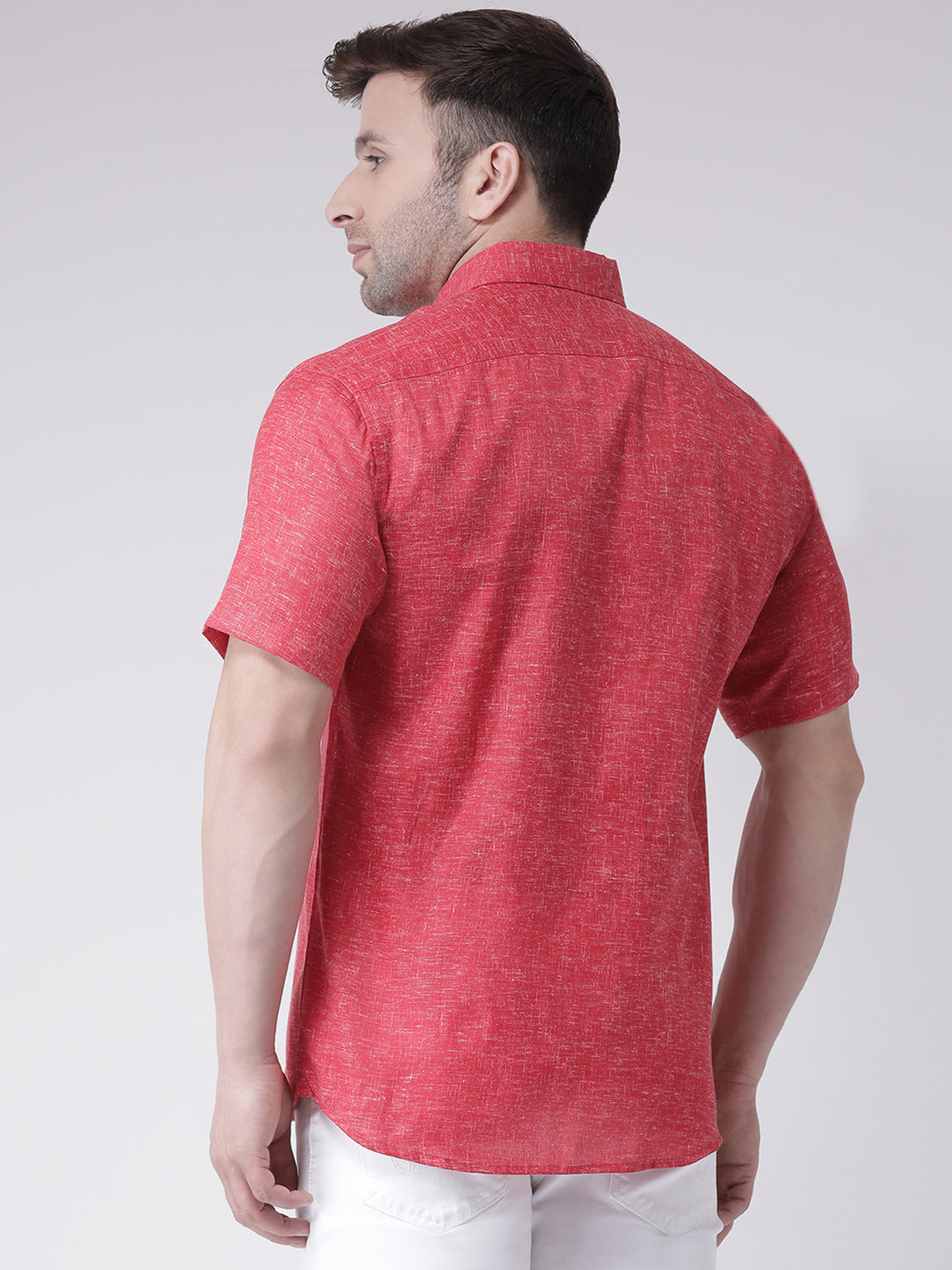 RIAG Red Men's Half Sleeves Shirt | Grocsy