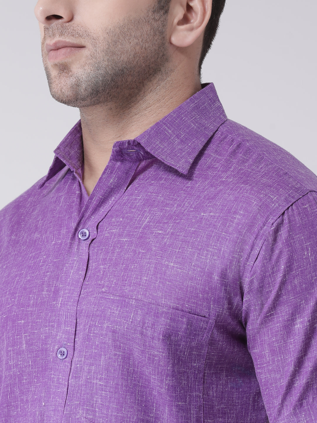 RIAG Purple Men's Half Sleeves Shirt | Grocsy
