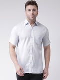 RIAG White Men's Half Sleeves Shirt | Grocsy