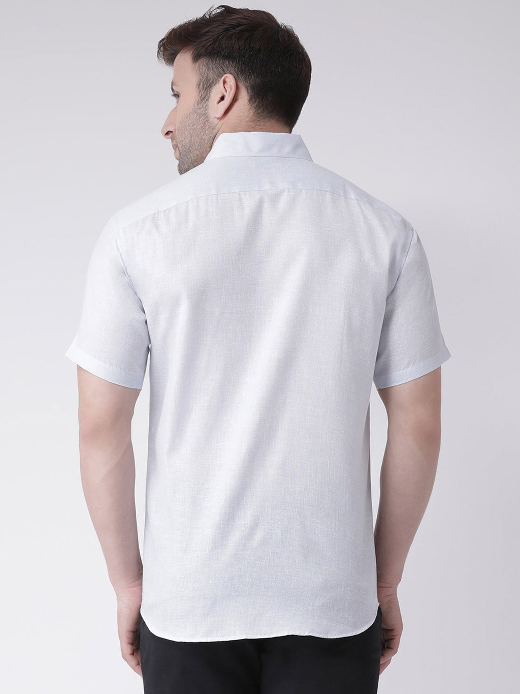 RIAG White Men's Half Sleeves Shirt | Grocsy