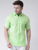 RIAG Green Men's Half Sleeves Shirt | Grocsy