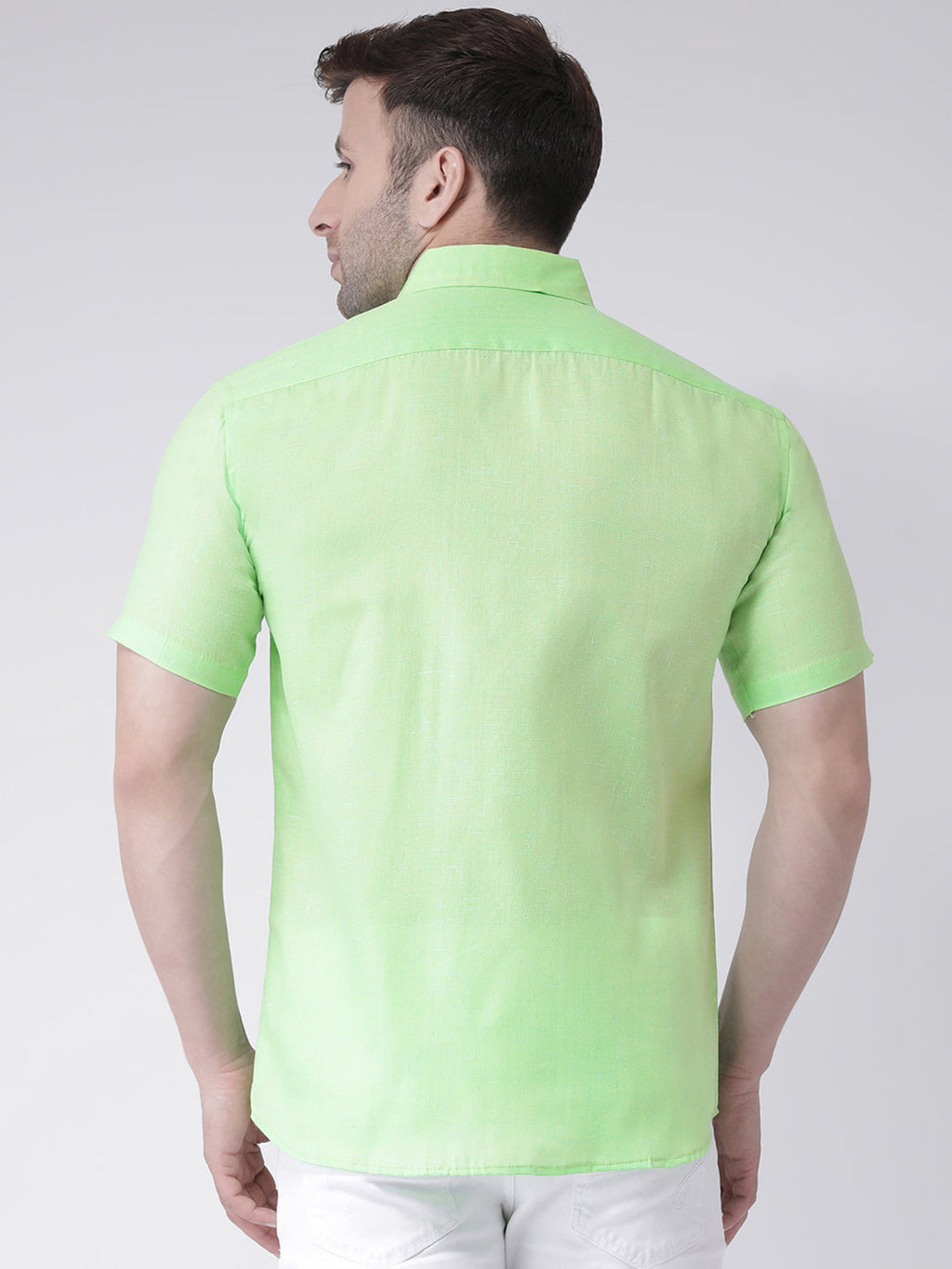 RIAG Green Men's Half Sleeves Shirt | Grocsy