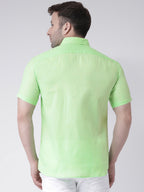 RIAG Green Men's Half Sleeves Shirt | Grocsy