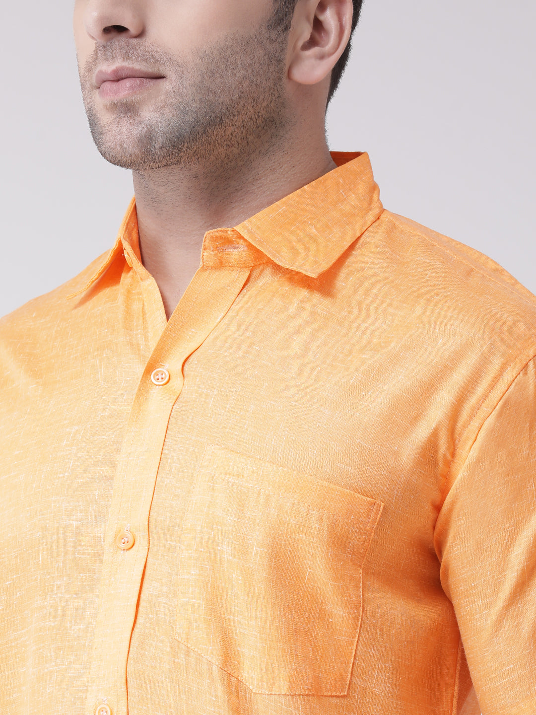 RIAG Orange Men's Half Sleeves Shirt | Grocsy