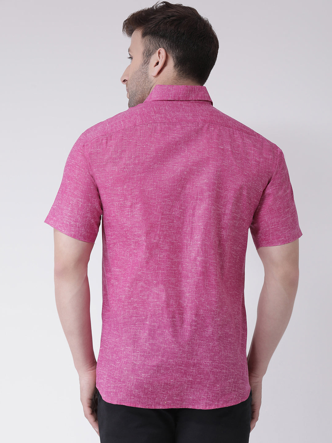 RIAG Purple Men's Half Sleeves Shirt | Grocsy