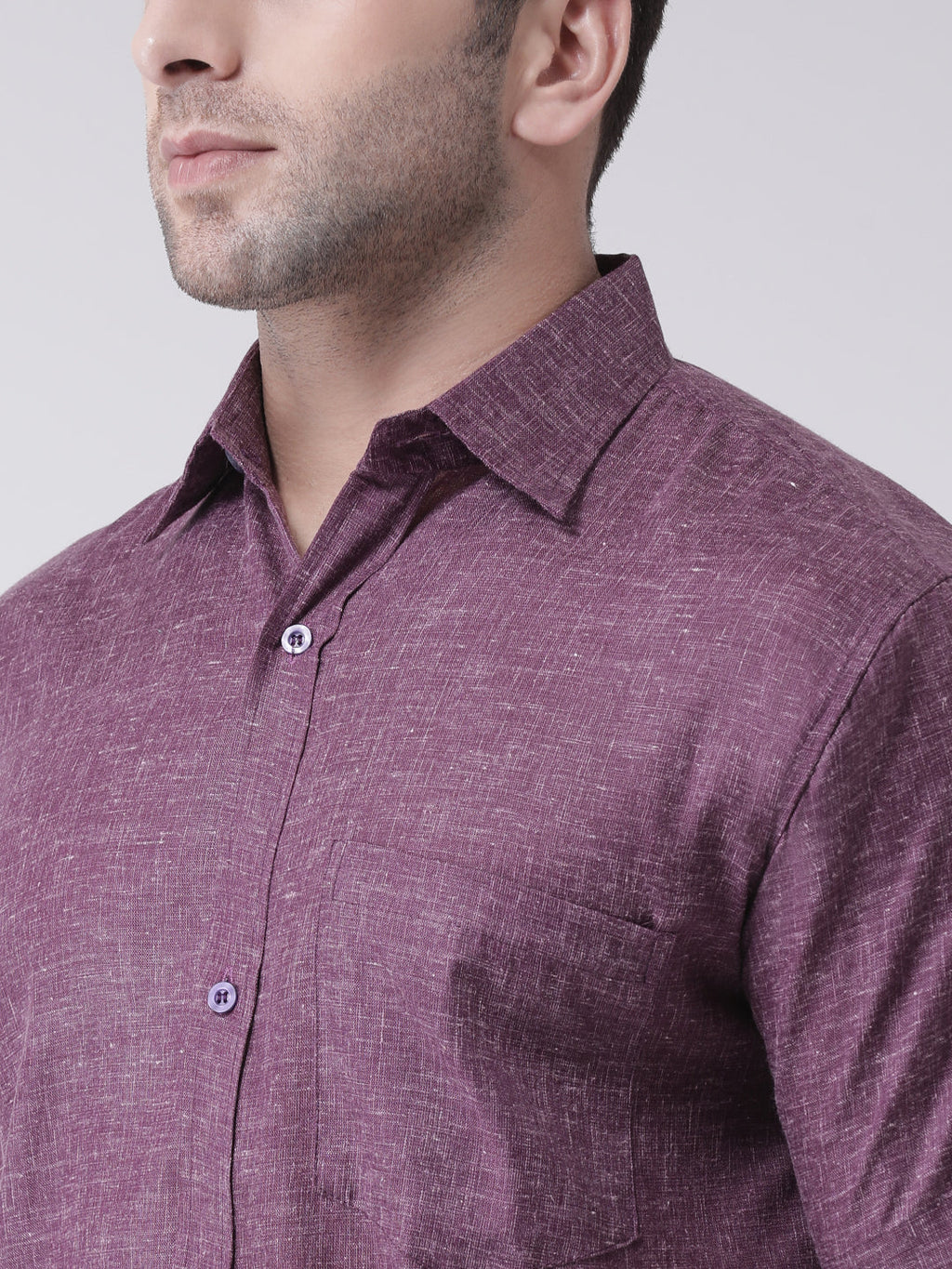RIAG Purple Men's Half Sleeves Shirt | Grocsy