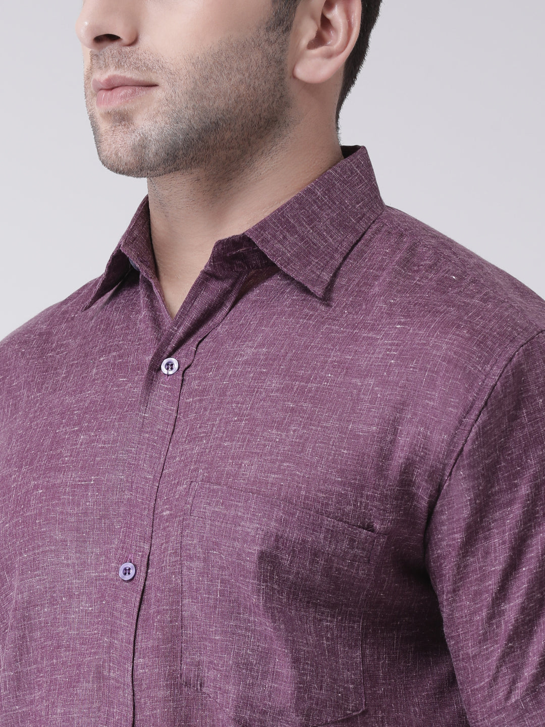RIAG Purple Men's Half Sleeves Shirt | Grocsy