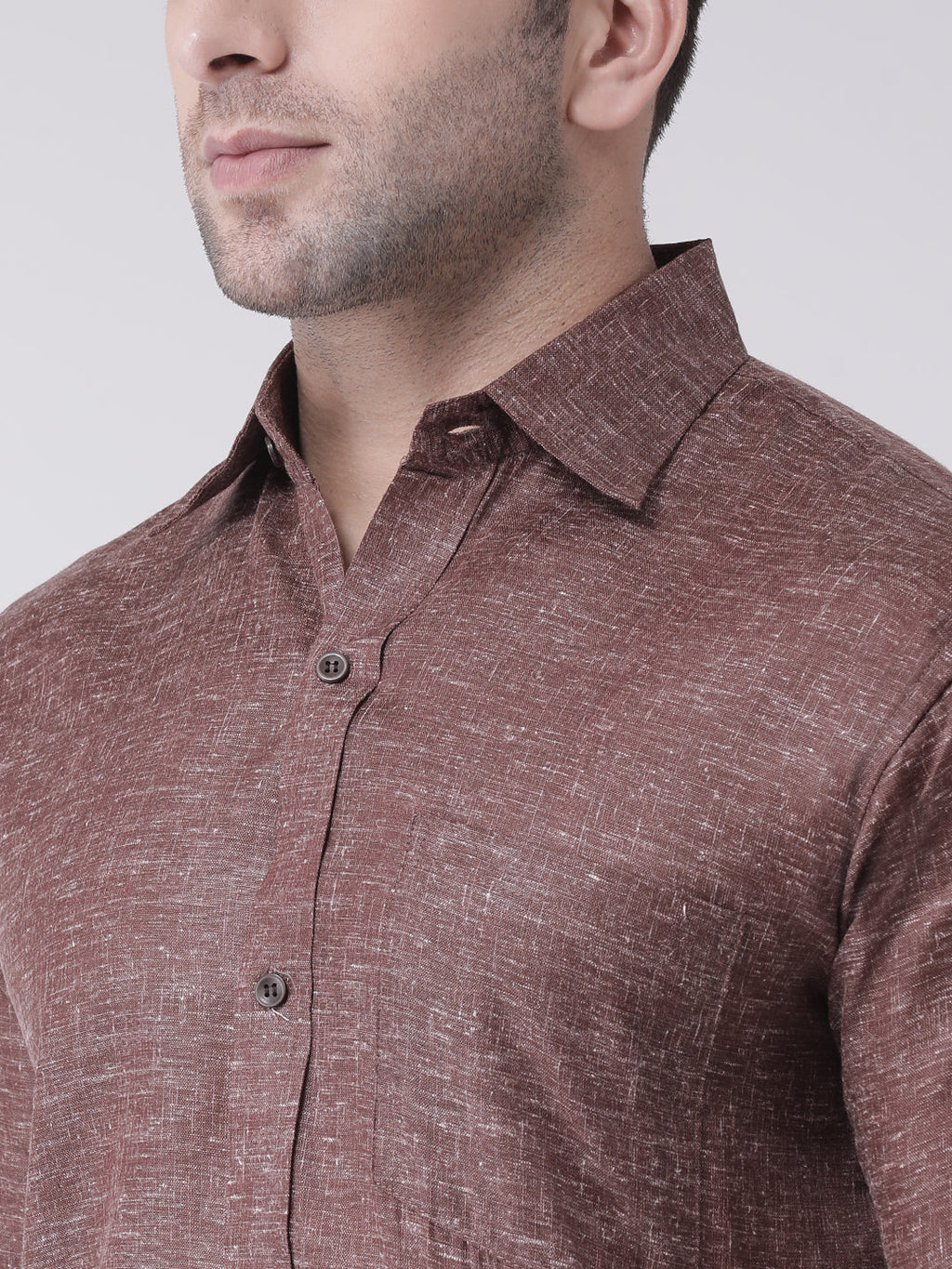 RIAG Brown Men's Half Sleeves Shirt | Grocsy