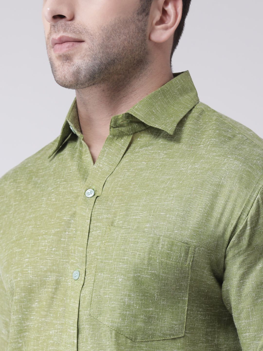 RIAG Green Men's Half Sleeves Shirt | Grocsy