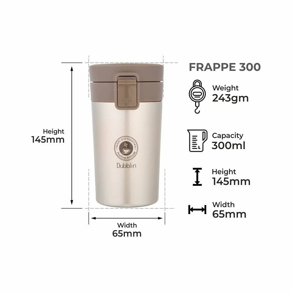 Dubblin Frappe Stainless Steel Mug | Grocsy