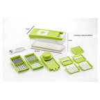 Signoraware 14 in 1 Multi-Purpose Vegetable and Fruit Chopper - Multicolour, Plastic Body | Grocsy