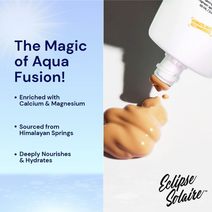 Eclipse Solaire Aqua Fusion Sunscreen - 5X Protection With SPF 50 PA+++ | Grocsy