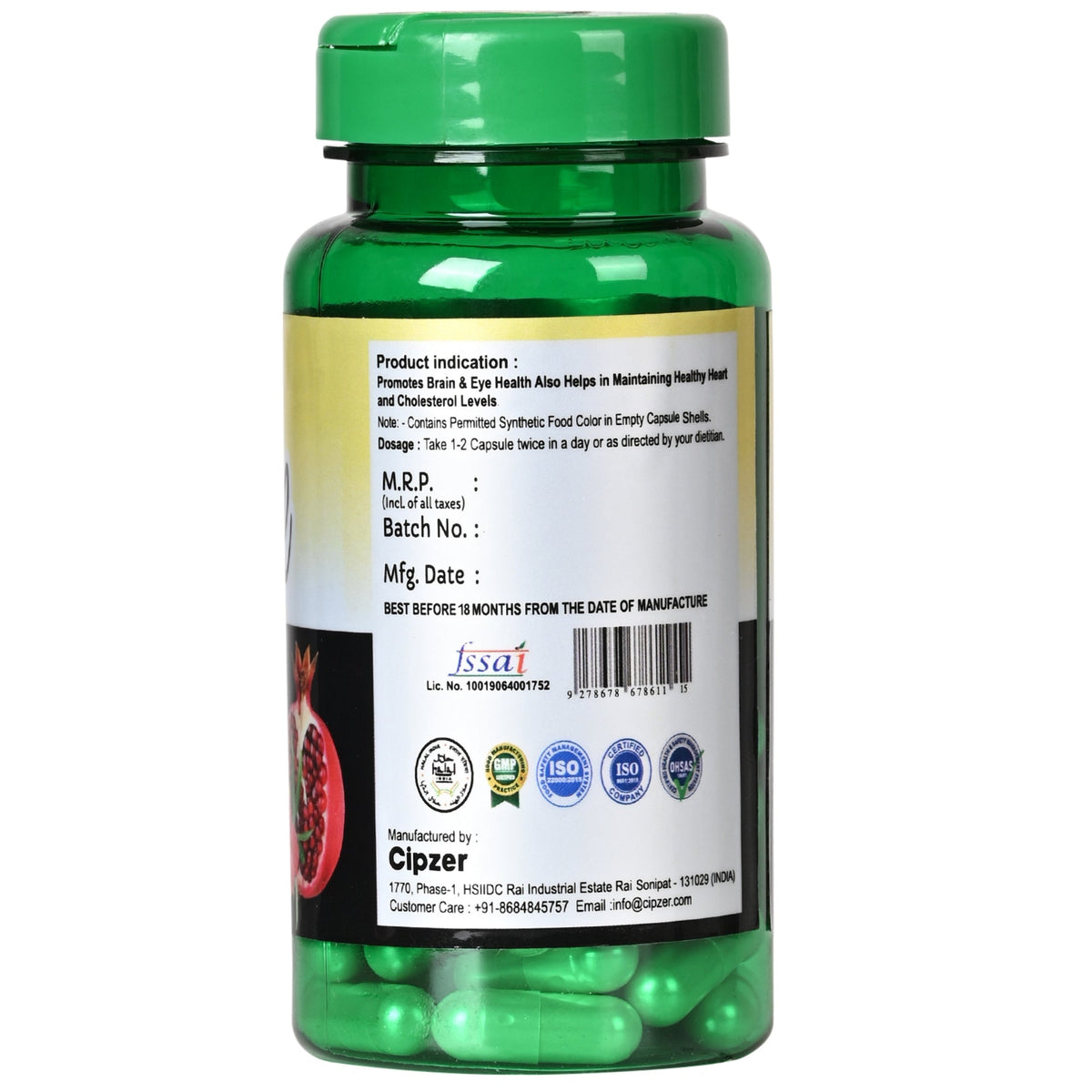 Cipzer Juice Omega Capsules | Grocsy