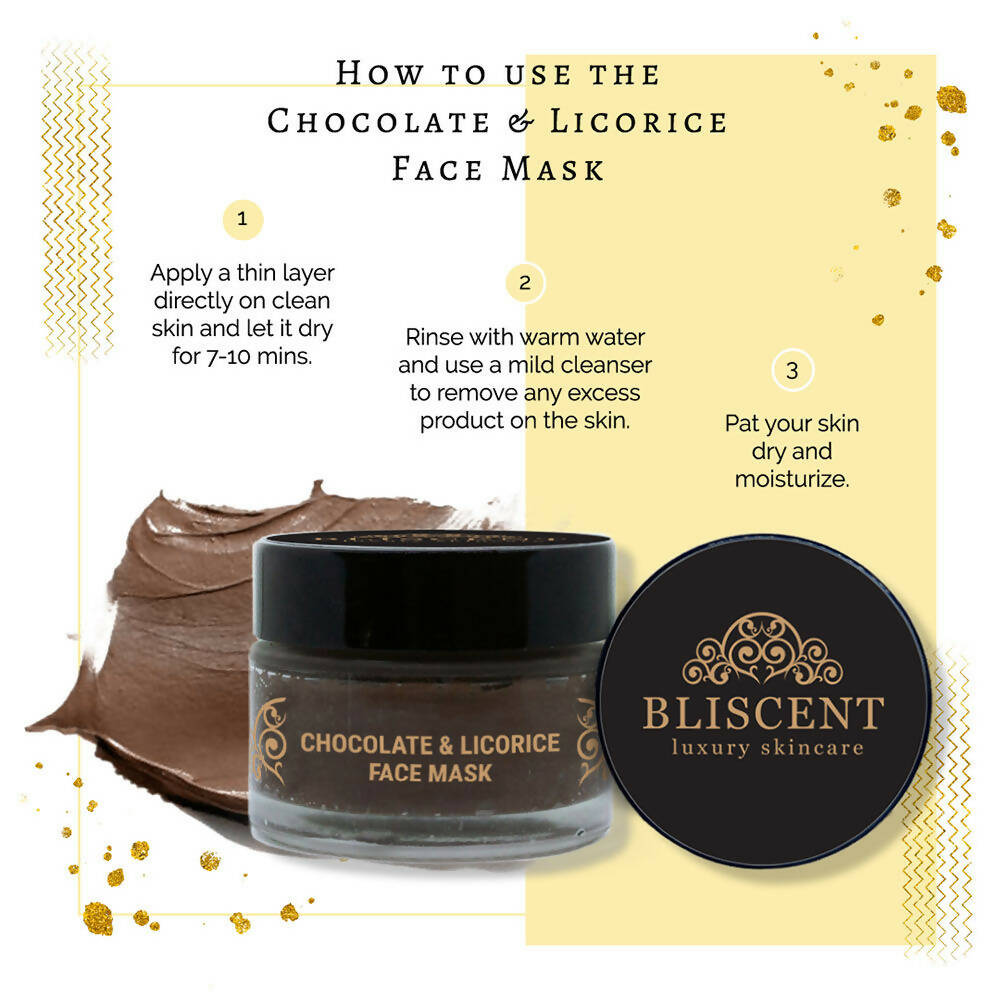 Bliscent Chocolate & Licorice Face Mask | Grocsy