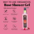 Organicos Rose Shower Gel | Grocsy