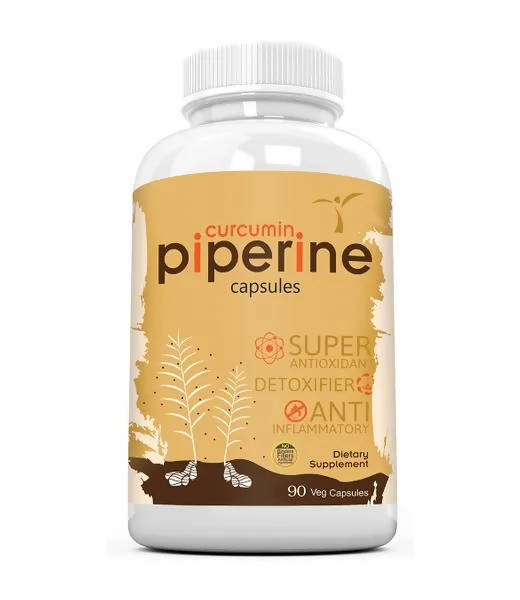 Ramini Bio Nutrition Curcumin Piperine 500mg Veg Capsules | Grocsy
