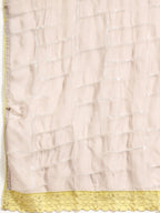 Hand Embroidered Kurta With Pant & Organza Sequined Embroidered Dupatta, Grey - Hiral Fashion | Grocsy