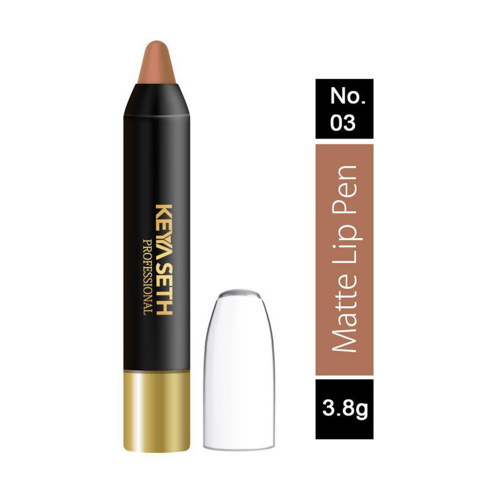 Keya Seth Aromatherapy Professional Matte Lip Pen - Duskey Nude | Grocsy