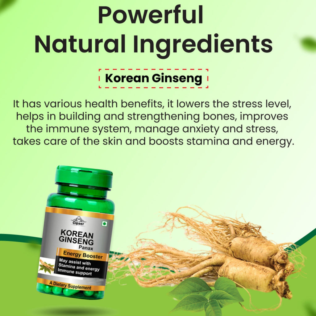 Cipzer Korean Ginseng Capsules | Grocsy