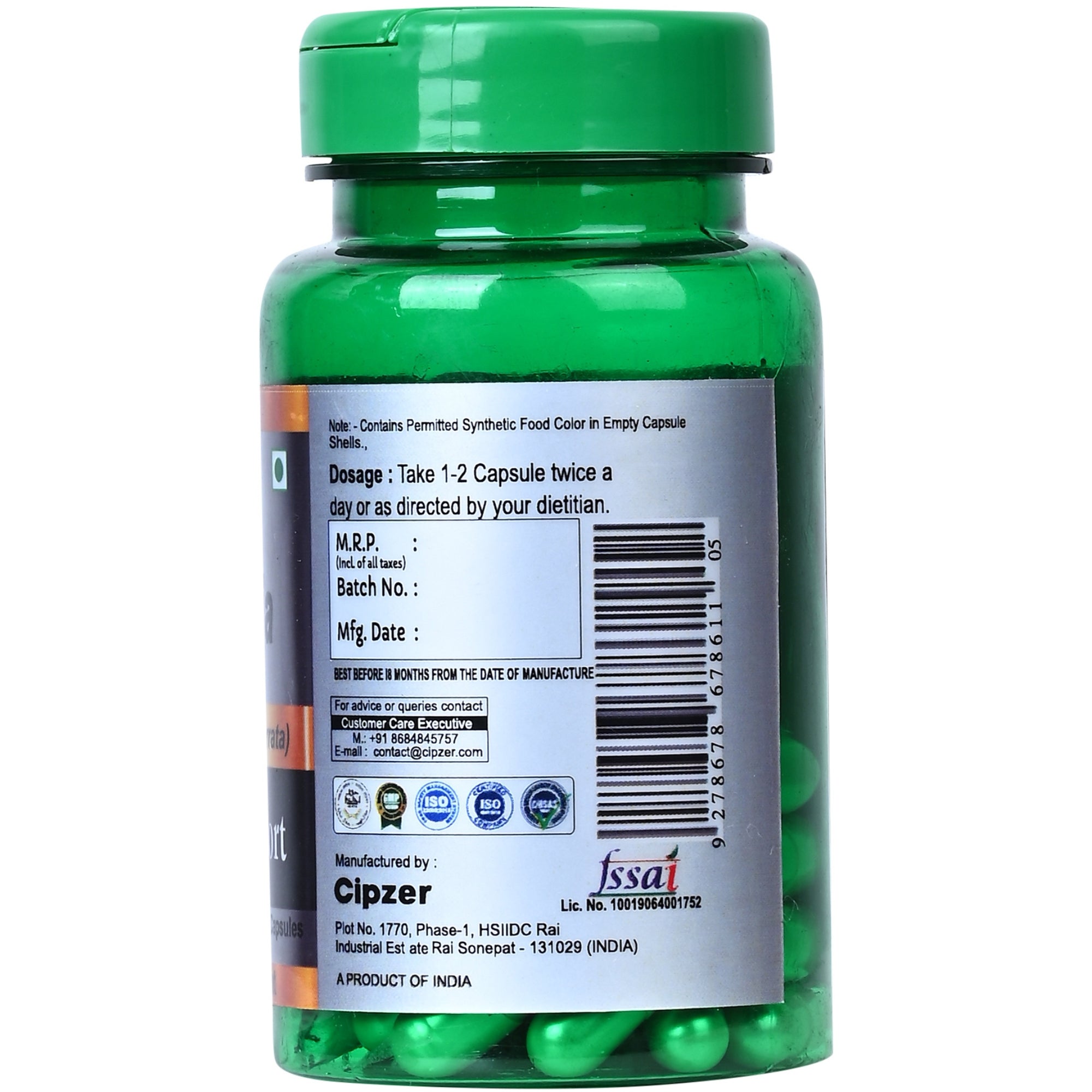 Cipzer Karela Capsules | Grocsy