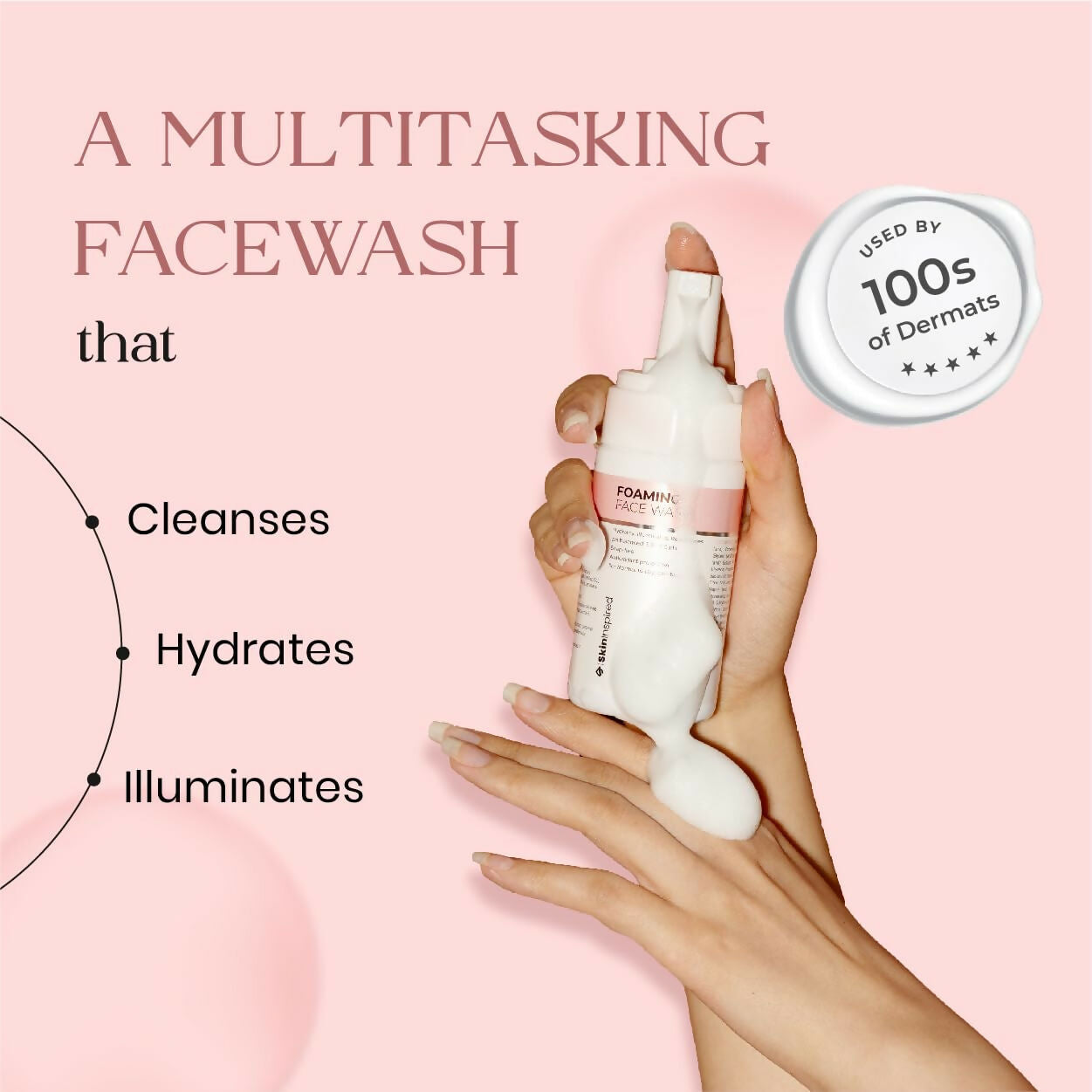 SkinInspired Foaming Daily Use Face Wash | Grocsy