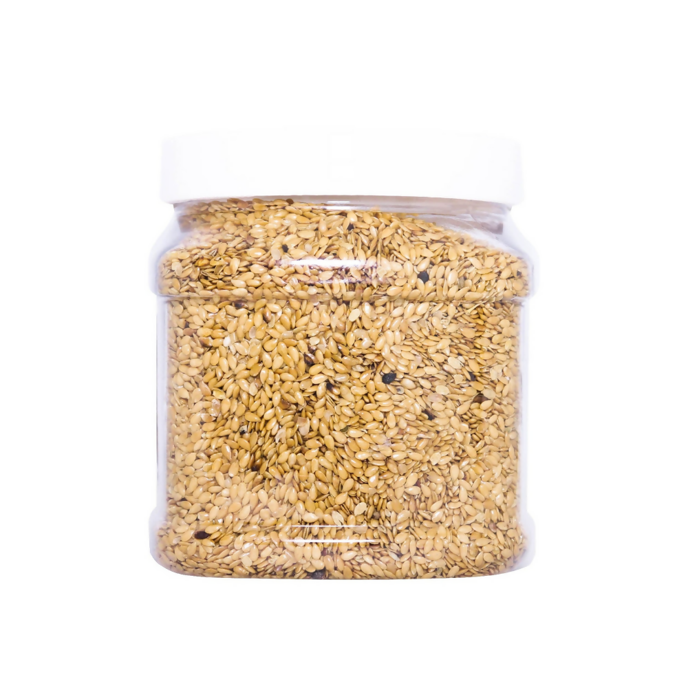 Tassyam Organics Roasted Salted Golden Flax Seed | Grocsy