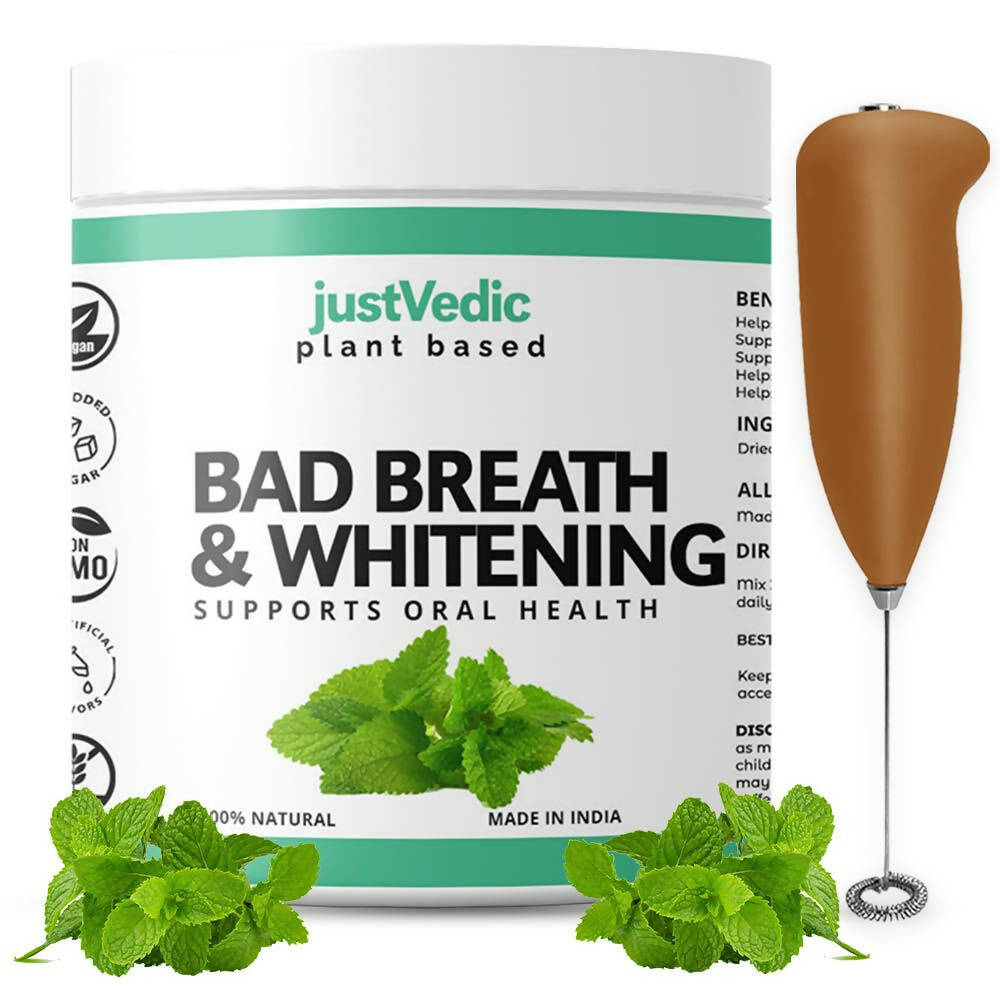 Just Vedic Bad Breath & Whitening Drink Mix | Grocsy