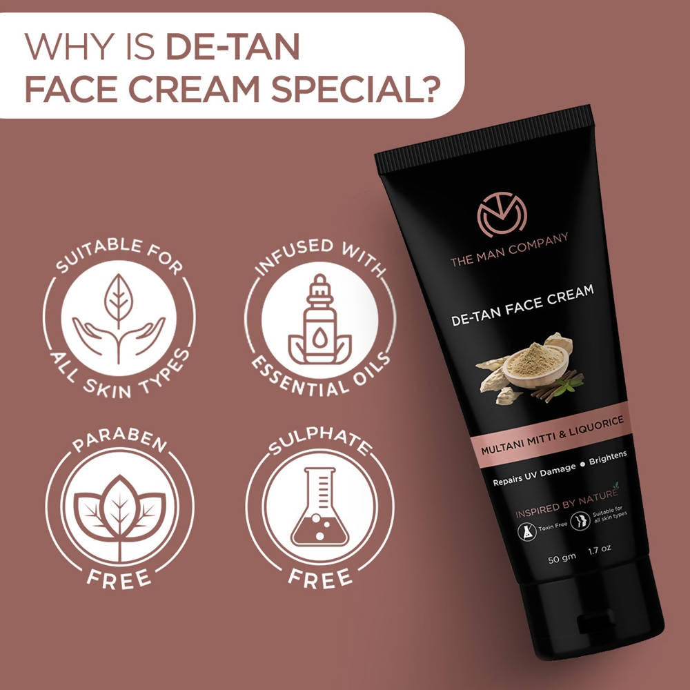The Man Company De-Tan Face Cream | Grocsy