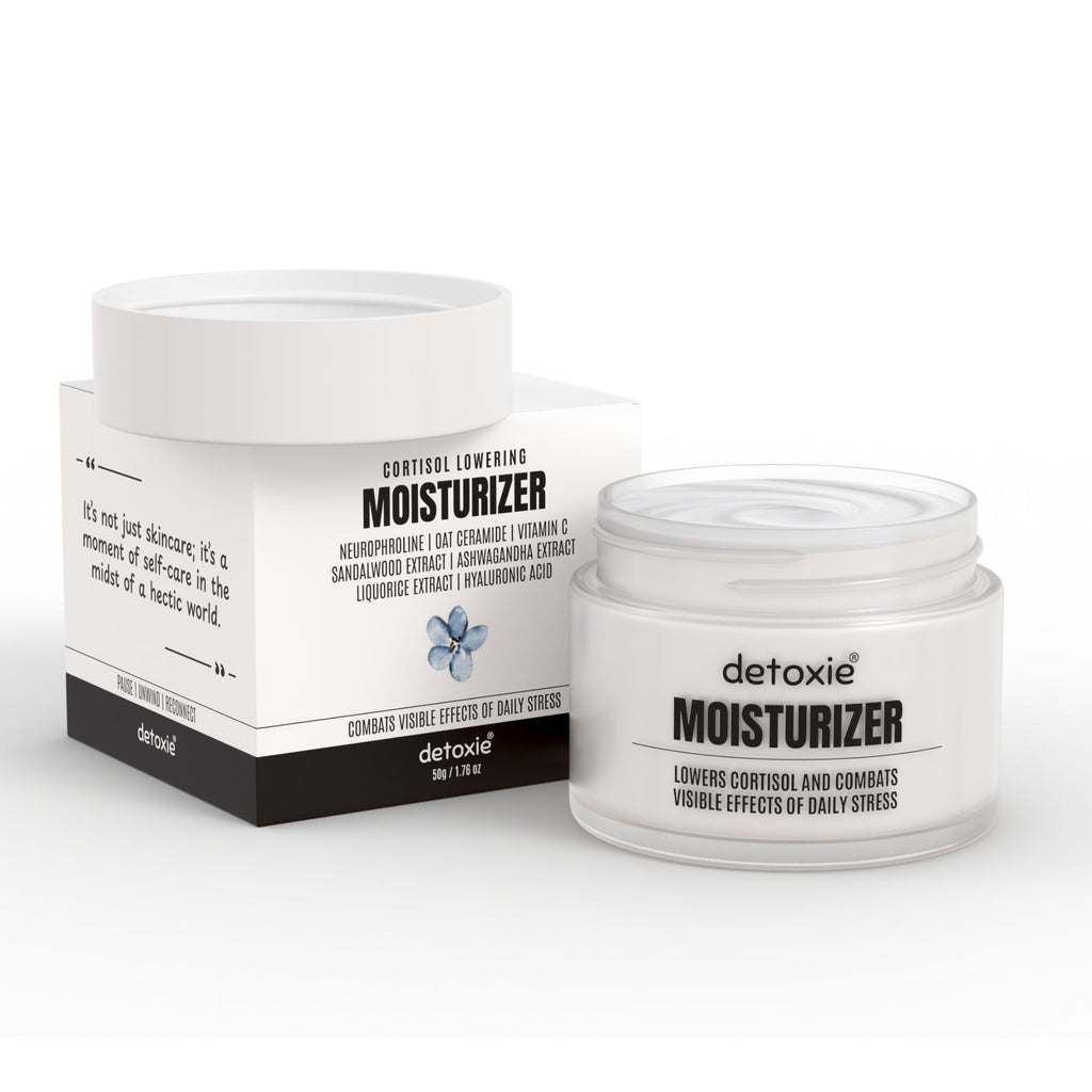 Detoxie Stress Free Look Combo | Face Serum 30ml +Moisturizer 50g +Under Eye Cream 15g | Grocsy
