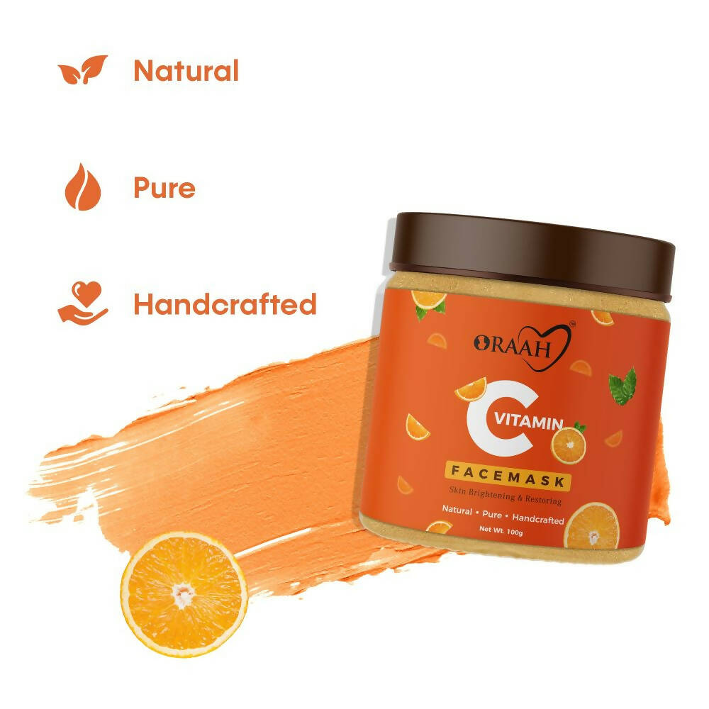 Oraah Beauty Care Combo (Onion Hair oil + Hair Mask + Vitamin C Face Mask) | Grocsy