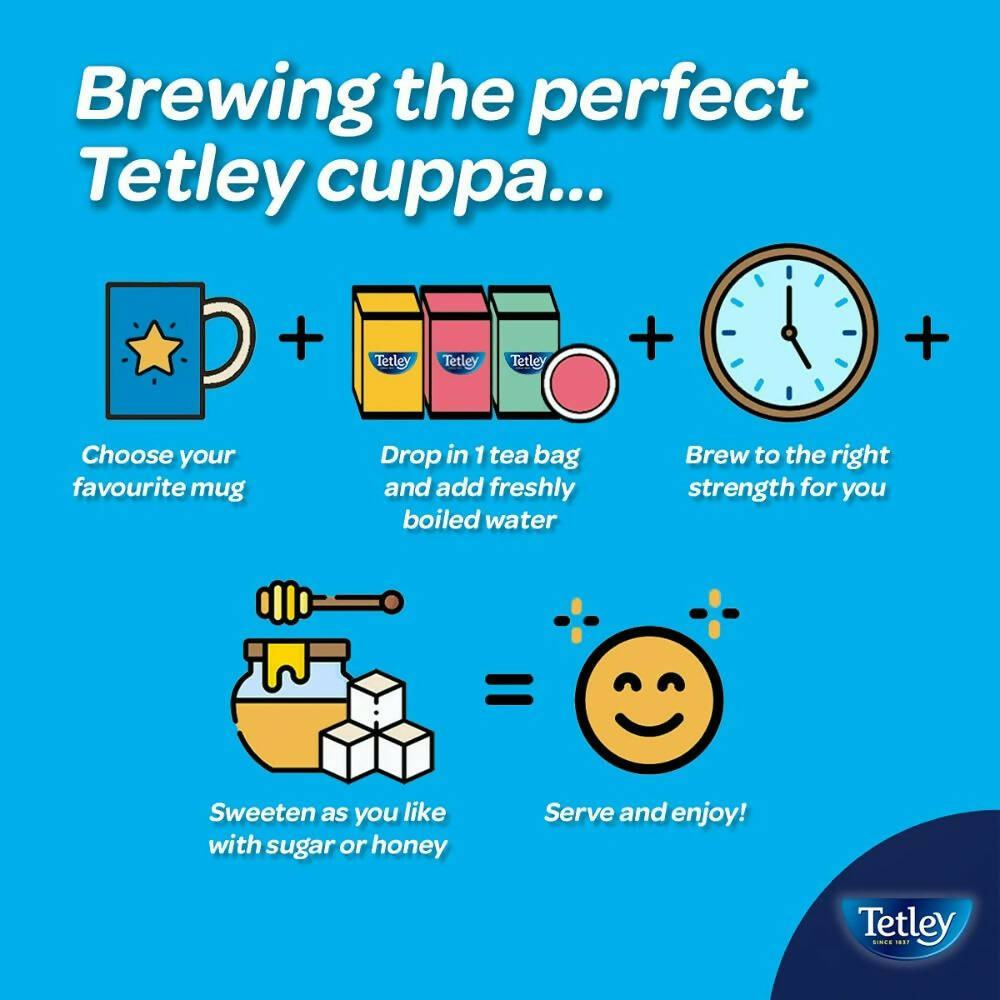 Tetley Herbal Pure Camomile Tea Bags | Grocsy
