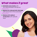 PLIX The Plant Fix 0.1% Salicylic Acid Mattifying Sunscreen SPF50+ PA+++ & Niacinamde Serum | Grocsy