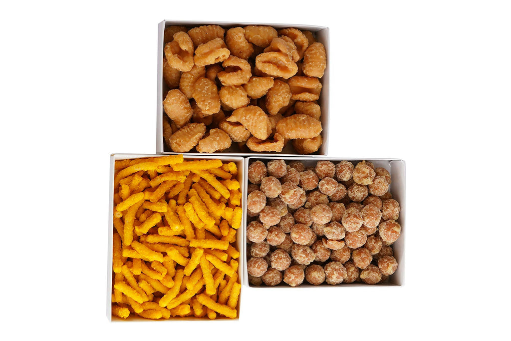 Vellanki Foods Andhra Sweets Combo (250 gm Each) - Venna Vundalu, Gavvalu, Bellam Kommulu | Grocsy