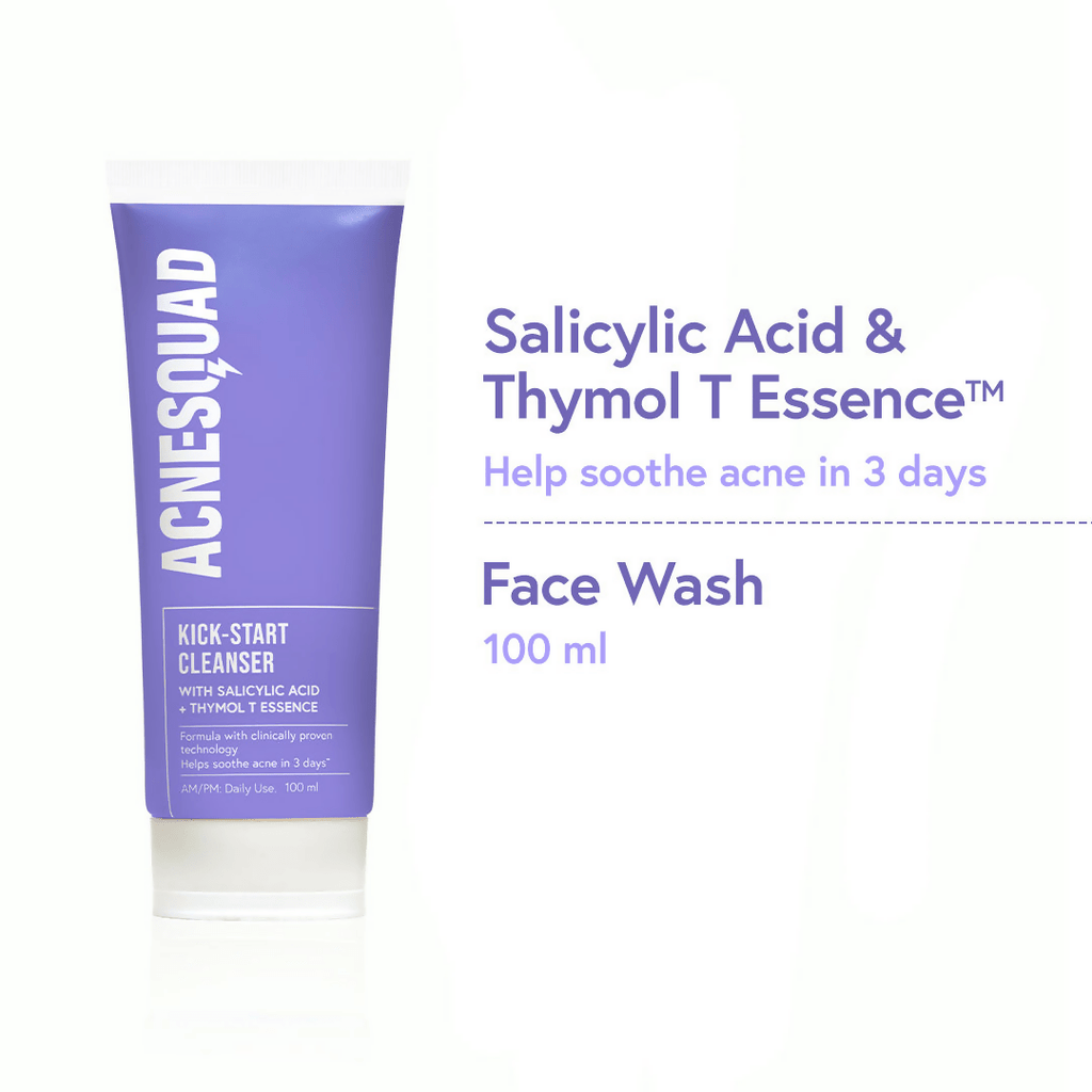 Acne Squad Kick Start Cleanser With Salicylic Acid & Thymol T Essence | Grocsy