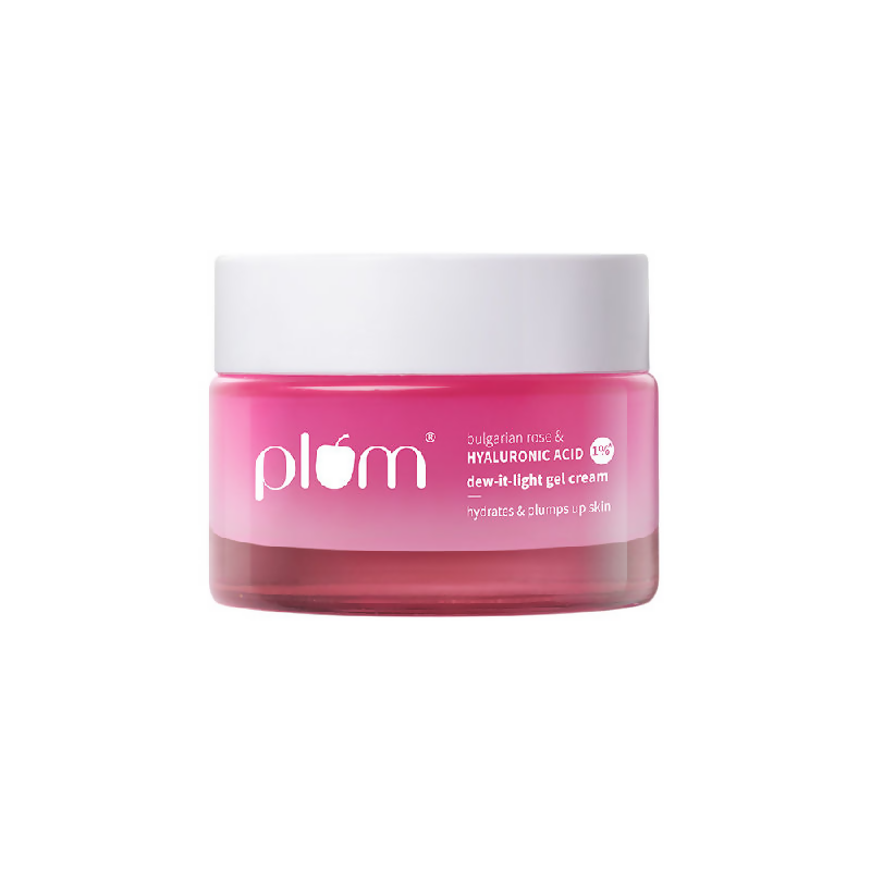 Plum Bulgarian Rose And 1% Hyaluronic Acid Dew-It-Light Gel Cream | Grocsy