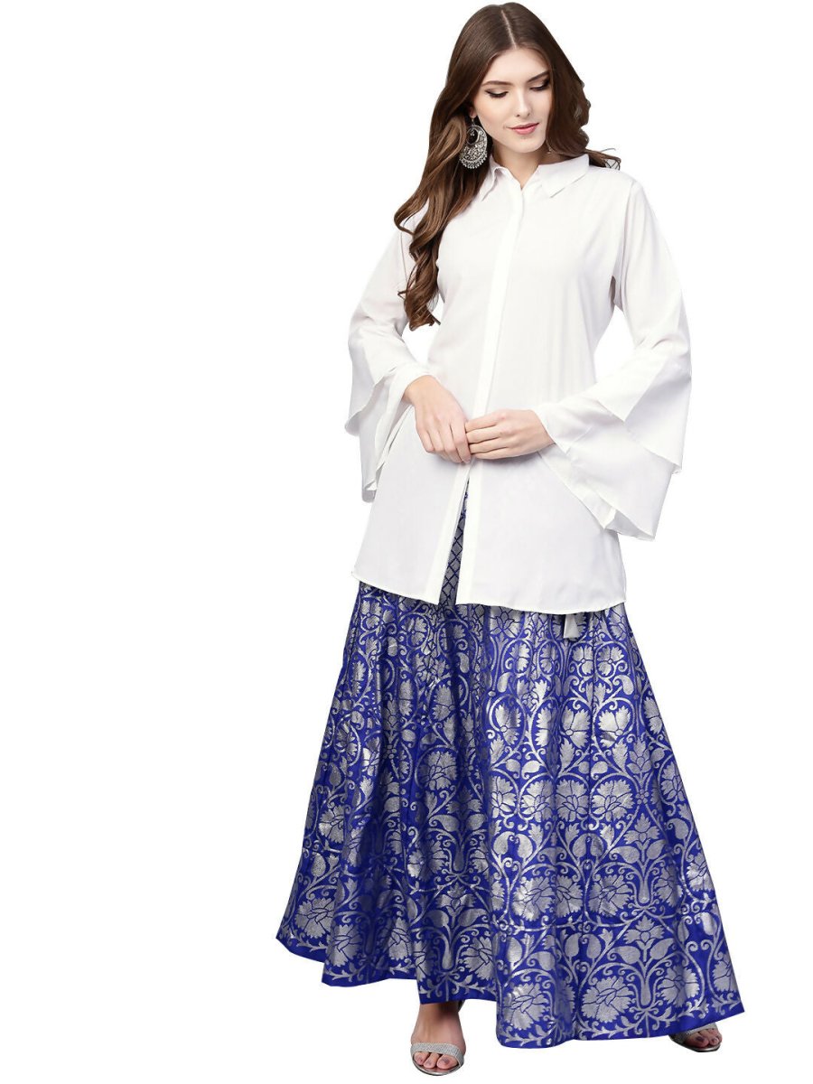 Ahalyaa Women's Traditional Wea Co-ods - White | Grocsy
