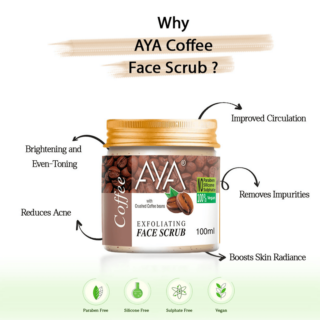 AYA Coffee Exfoliating Face Scrub | Grocsy