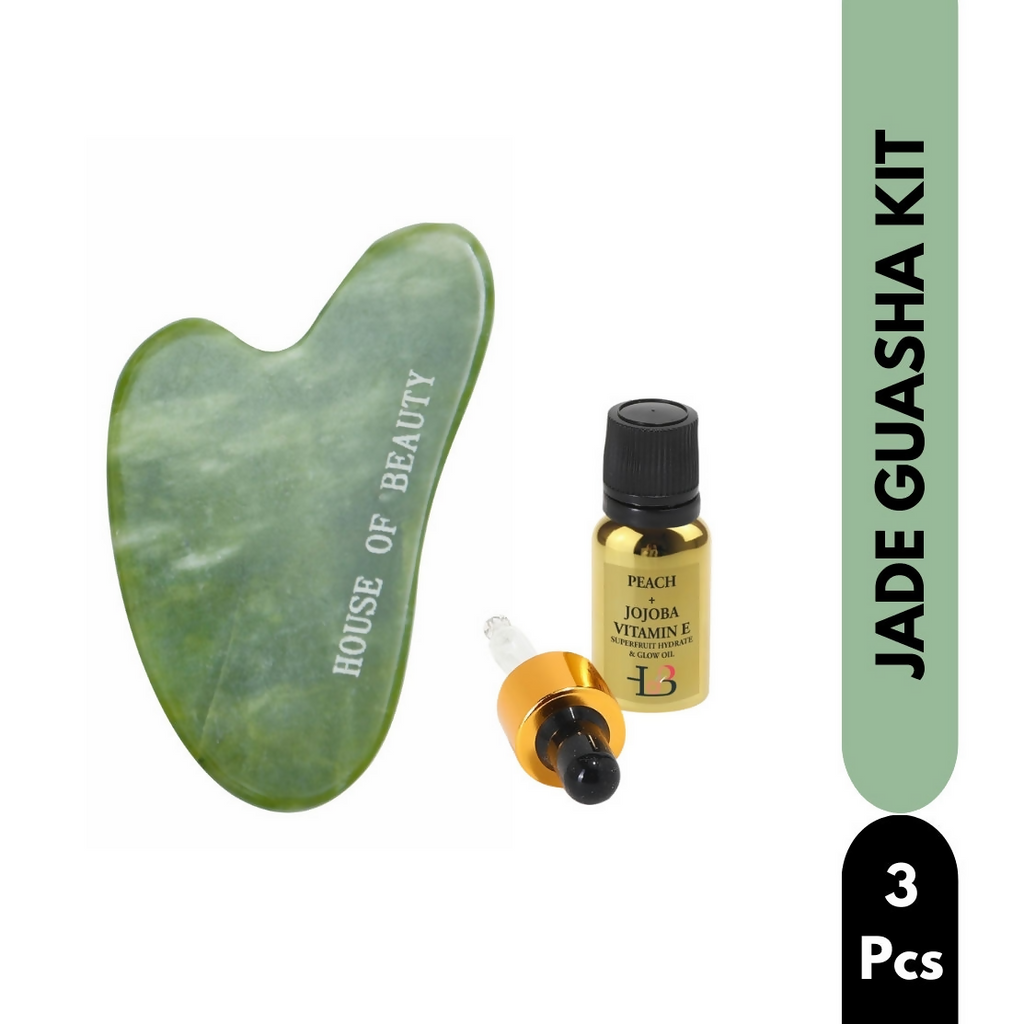 House of Beauty Jade Guasha Kit | Grocsy