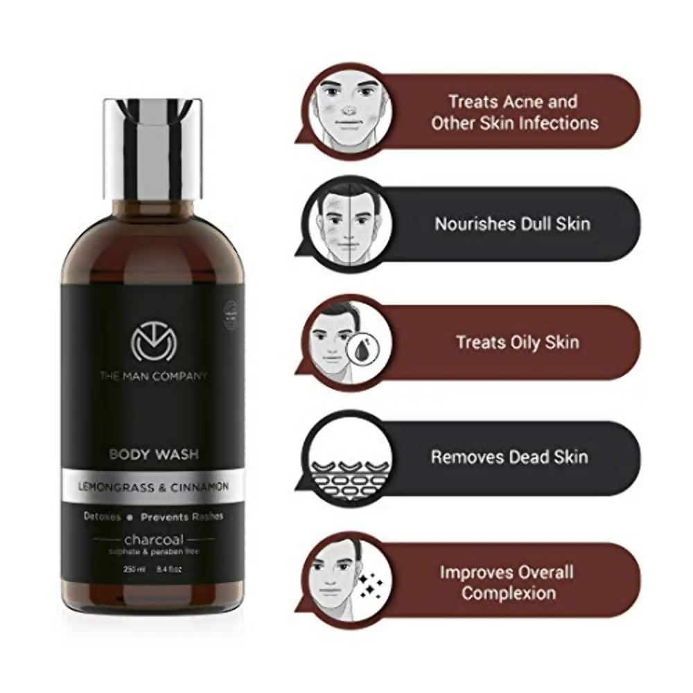 The Man Company Activated Charcoal Body Wash | Grocsy