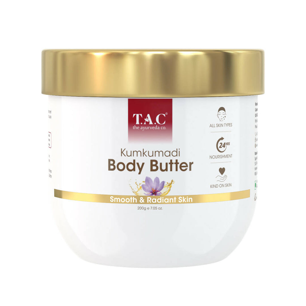 TAC - The Ayurveda Co. Kumkumadi Body Butter With Sandalwood, Saffron & Shea Butter | Grocsy