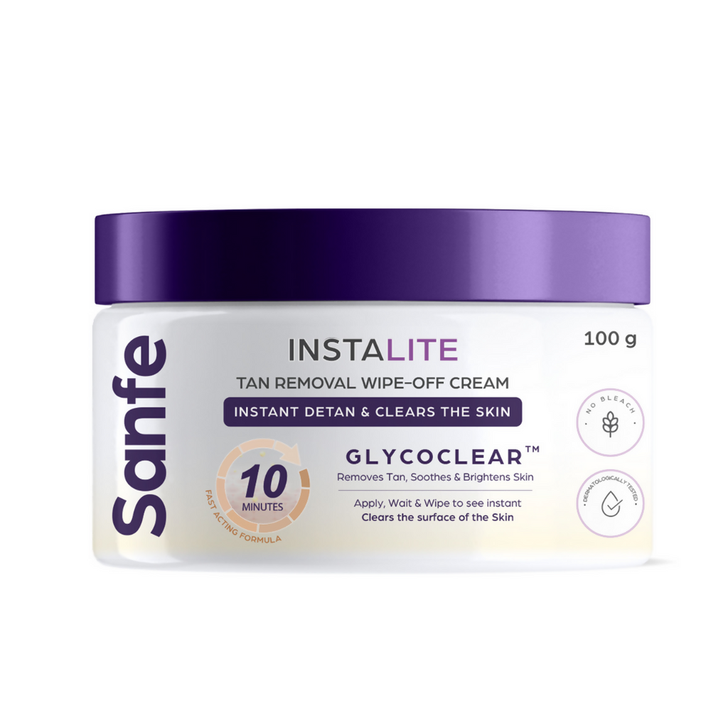 Sanfe Instalite Detan Wipe Off Body Cream | Grocsy