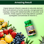 Cipzer Natural Vitamin C Capsules | Grocsy
