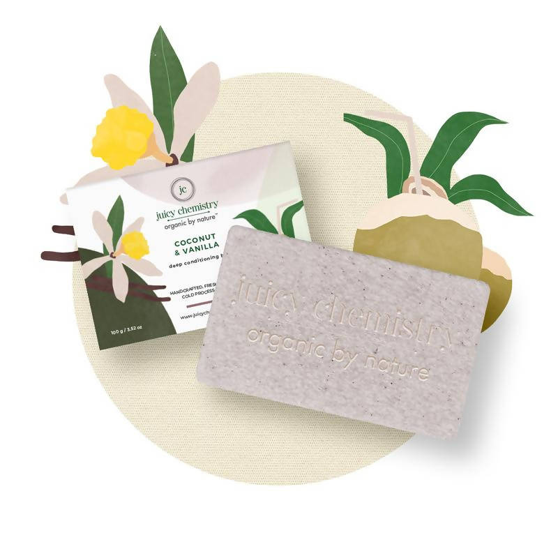 Juicy Chemistry Coconut & Vanilla Organic Soap | Grocsy