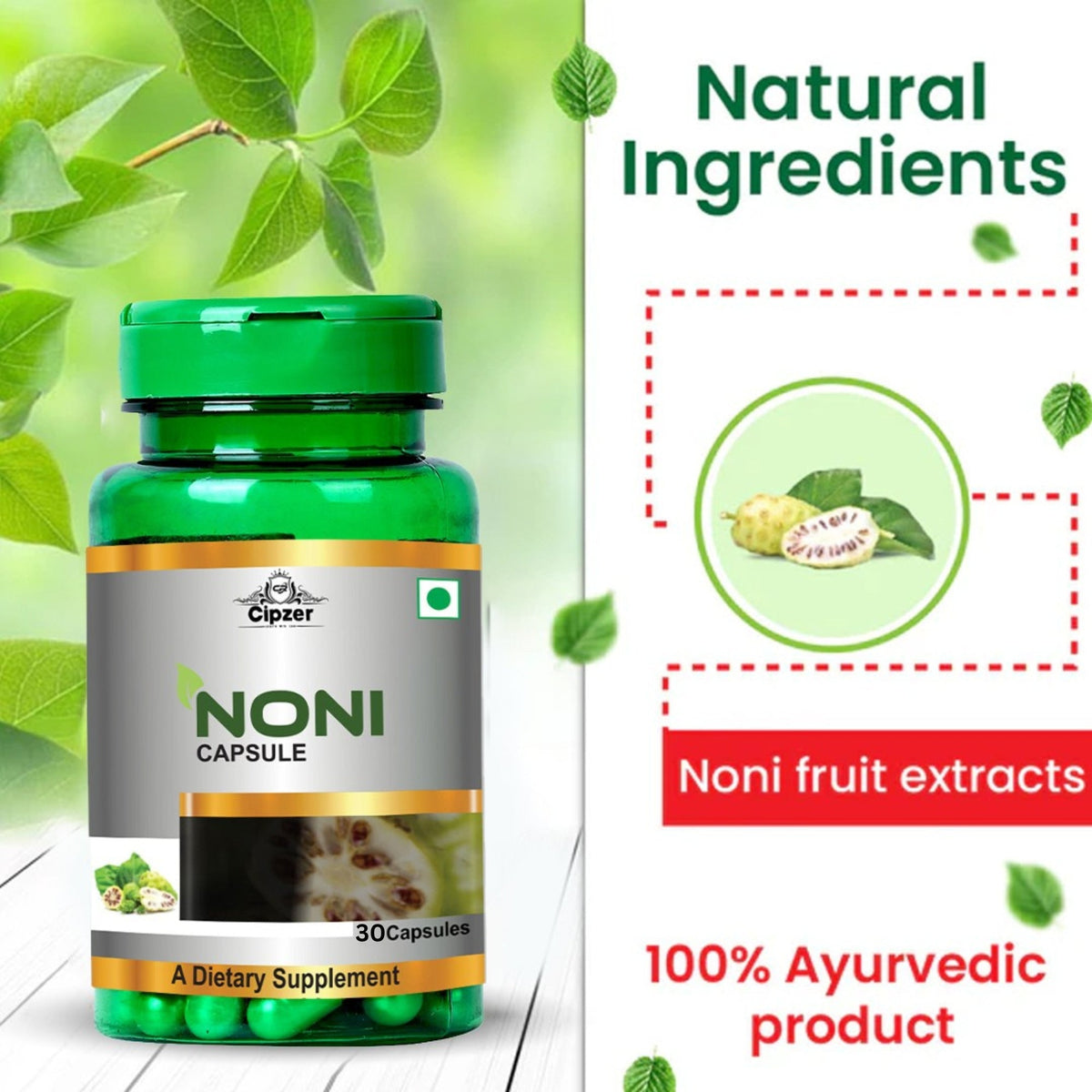 Cipzer Noni Capsules | Grocsy
