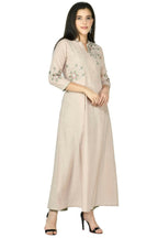 Joban Fashion Beige Cotton Rayon Kurta Set | Grocsy