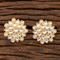 Joban Fashion Women Kundan Pearl Golden White Earrings | Grocsy