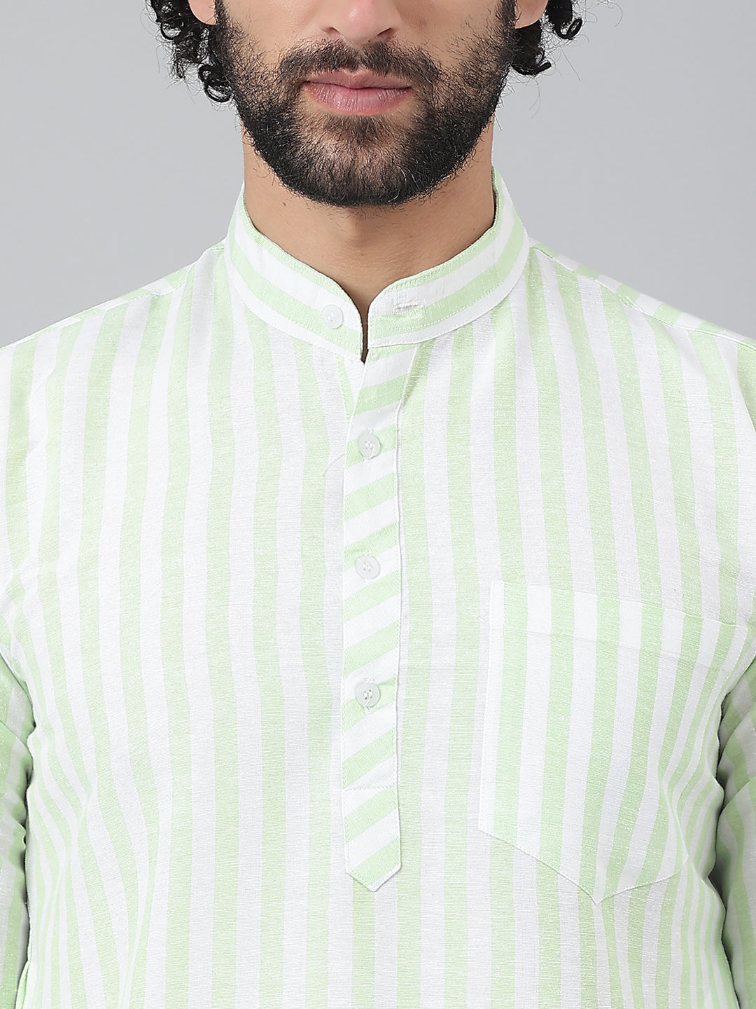 RIAG Green Men's Ethnic Long Kurta And Pyjama Set | Grocsy