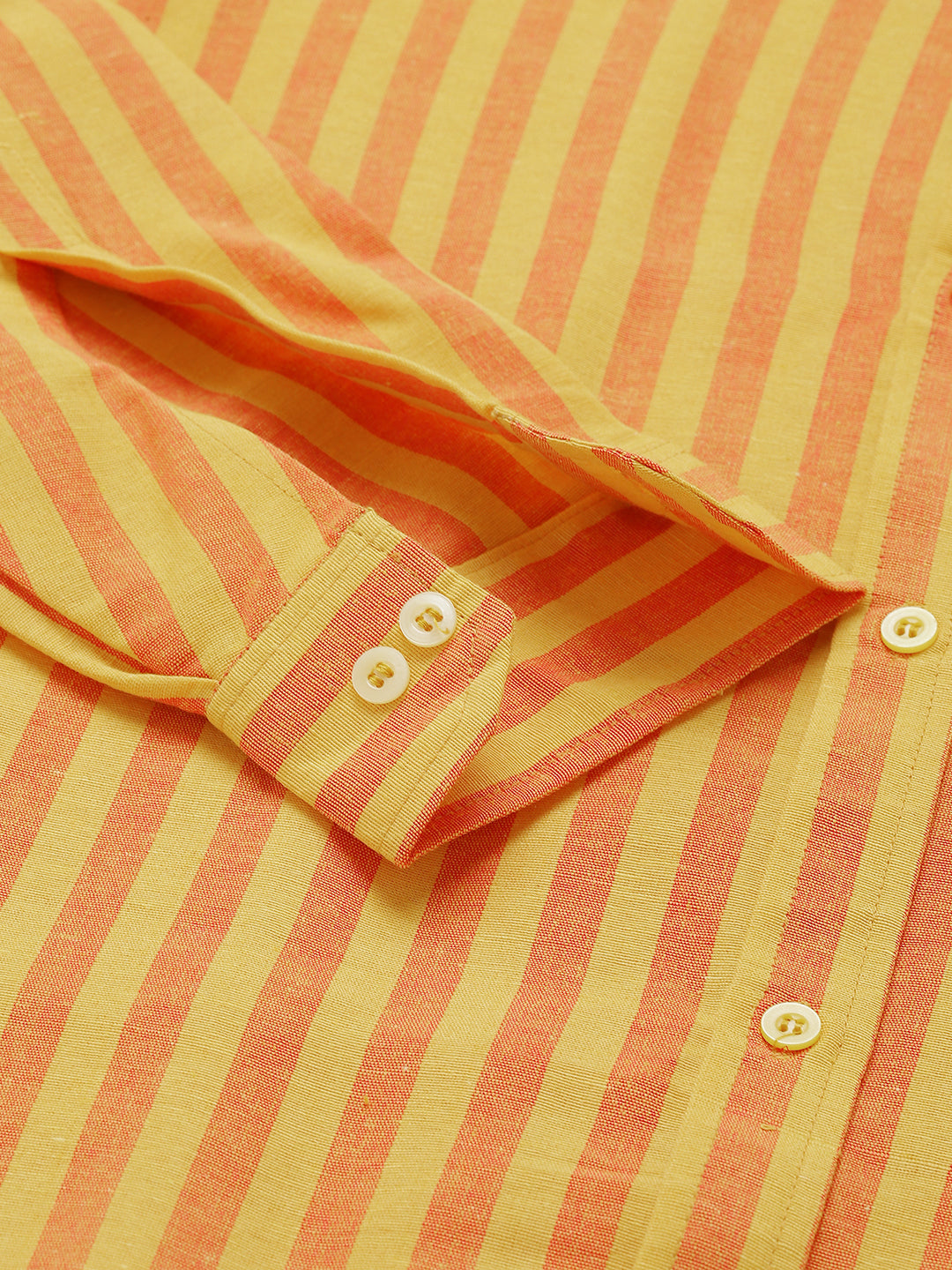 RIAG Yellow Men's Chinese Collar Full Sleeves Shirt | Grocsy