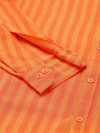 RIAG Orange Men's Chinese Collar Full Sleeves Shirt | Grocsy